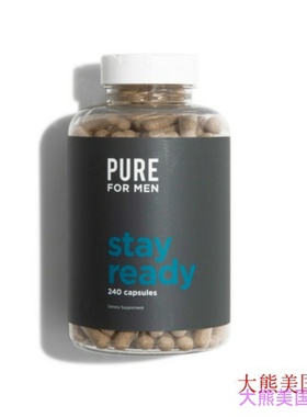 Pure for Men Capsules Vegan Cleanliness Fiber Supplemen