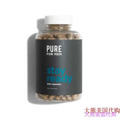 现货 Pure for Men Capsules Vegan Cleanliness Fiber Supplemen