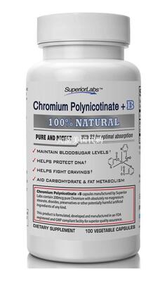 Pure Chromium Polynicotinate Supplement  + Vitamin B3