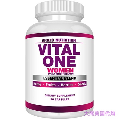 Arazo Nutrition Vital One Daily Multivitamin for Women