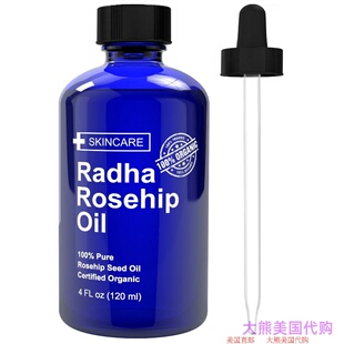Rosehip Oil by Radha Beauty, 4 oz 玫瑰果油