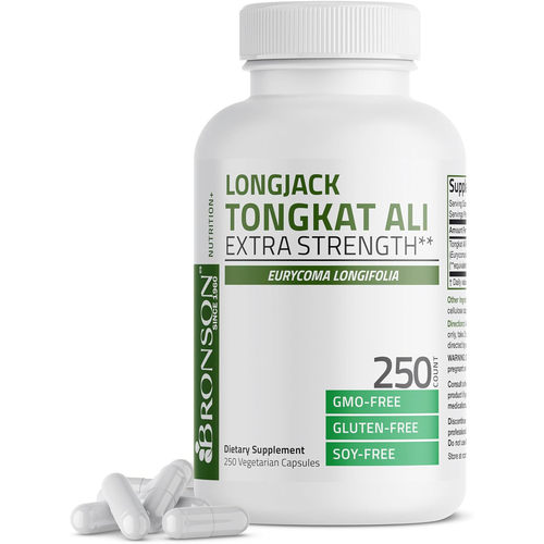Bronson Longjack Tongkat Ali Extra Strength, 250 Capsules