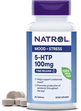 Natrol 5-HTP Mood & Stress Time Release 100 mg, 45 Tablets