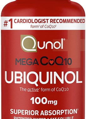 Qunol Mega Ubiquinol CoQ10 100mg, Superior Absorption