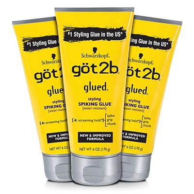 Got2b Styling Spiking Hair Glue, 6 Ounce, 3 Count