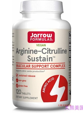 Jarrow Formulas Arginine-Citrulline Sustain, 120 Tablets