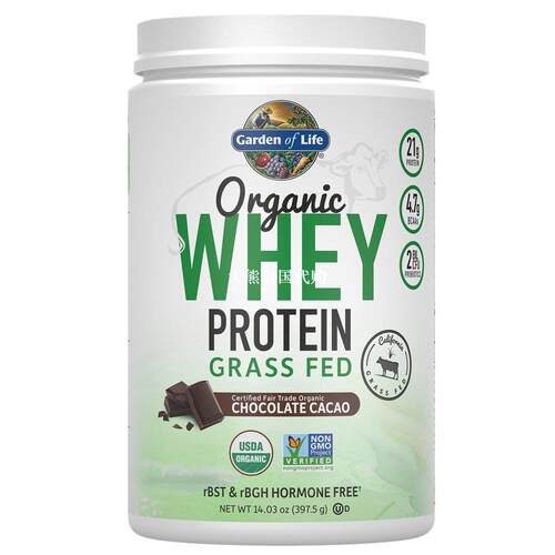 美国 Garden of Life Organic Whey Protein Powder, Chocolate
