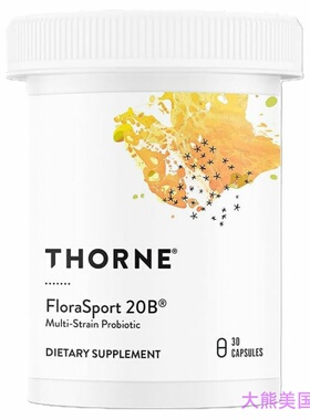 Thorne Research FloraSport 20B, Multi-Strain Probiotic