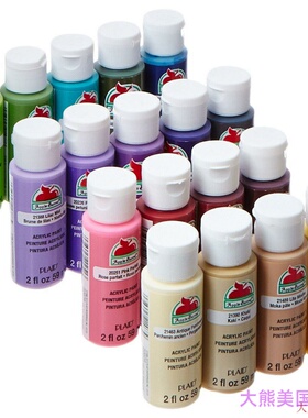 Apple Barrel Acrylic Paint Set, 18 Piece (2 Ounce)