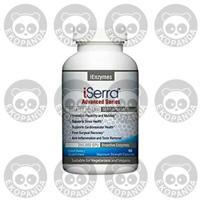 iSerra 250,000 SPU Serrapeptase Enzyme - 90 Maximum Strength