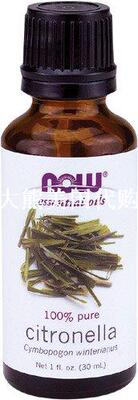 Now Foods Citronella Oil, 1 Ounce 香茅油 枫茅油