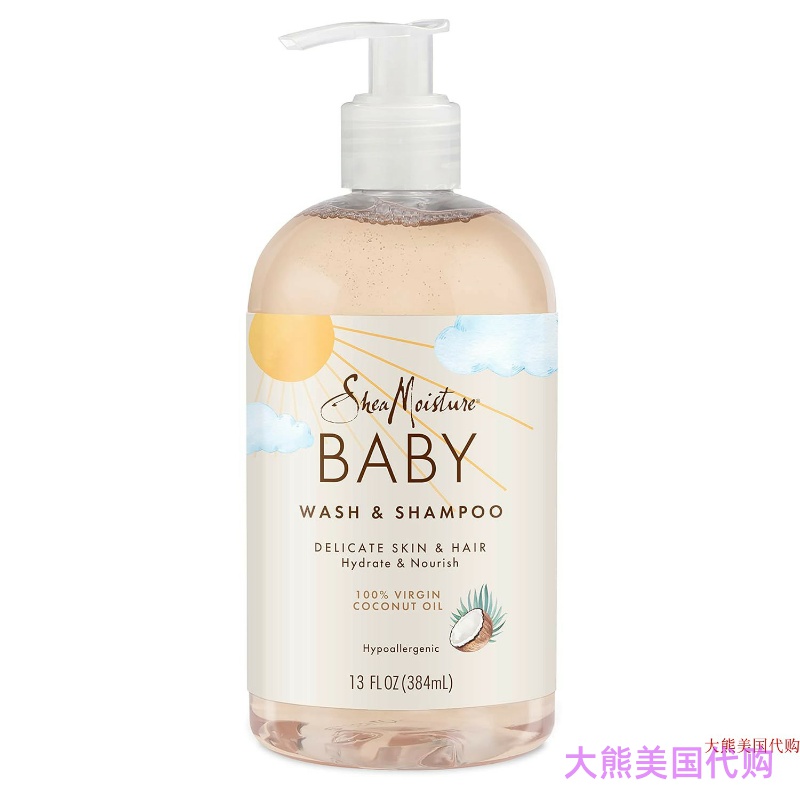 SheaMoisture Baby Wash and Shampoo, Virgin Coconut Oil