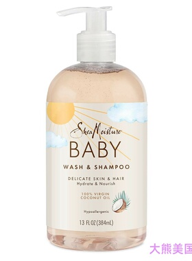 SheaMoisture Baby Wash and Shampoo, Virgin Coconut Oil