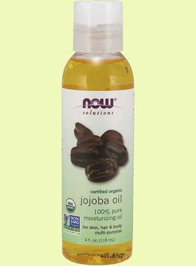 有机荷荷巴油 NOW Foods Organic Jojoba Oil, 4 ounce, 118ml