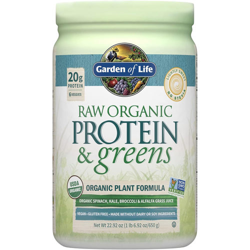 Garden of Life Organic Raw Protein and Greens, Light Sweet