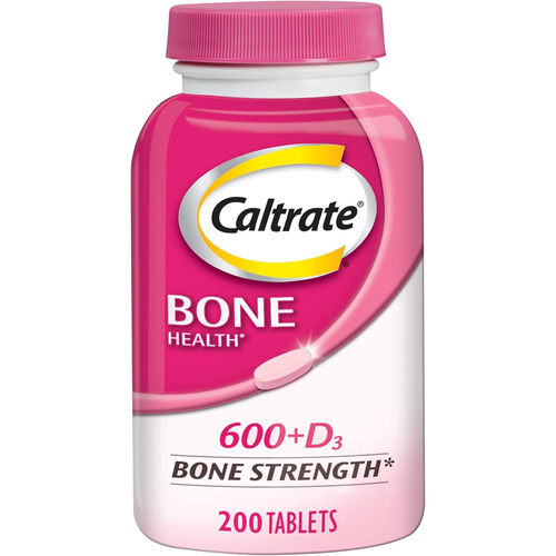 Caltrate 600+D3 Calcium and Vitamin D Supplement, 200 Tablet