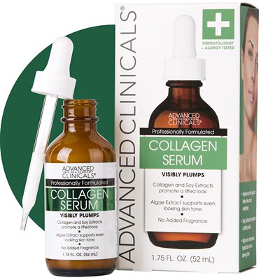 Advanced Clinicals Collagen Serum For Face, 52 ml