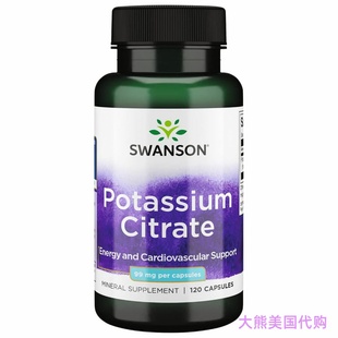 Swanson Potassium Citrate, Energy and Cardiovascular Support