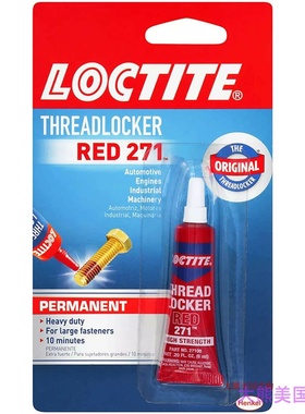Loctite Threadlocker Red 271 Red, 209741, Hight Strengh