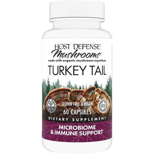 Host Defense Turkey Tail Mushroom Capsules, Immune Support
