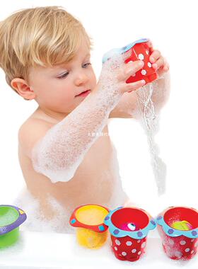Nuby 5-Piece Splish Splash Bath Time Stacking Cups