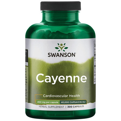 Swanson Cayenne, Cardiovascular Health, 300 capsules
