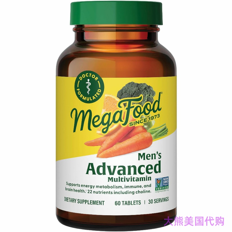 MegaFood Men's Advanced Multivitamin 男士40+岁多种维生素