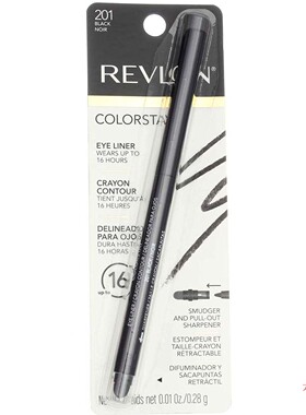 Revlon ColorStay Eyeliner Pencil, Black [201], 0.01 oz