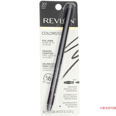 Revlon ColorStay Eyeliner Pencil, Black [201], 0.01 oz