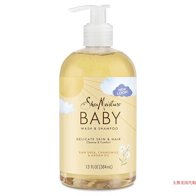 SheaMoisture Baby Wash and Shampoo, Raw Shea, Chamomile