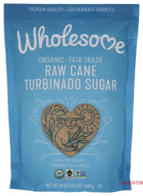 Wholesome Sweeteners Organic Raw Cane Turbinado, 24 oz