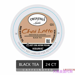 Twinings Chai Latte, Keurig K-Cups, 24 Count