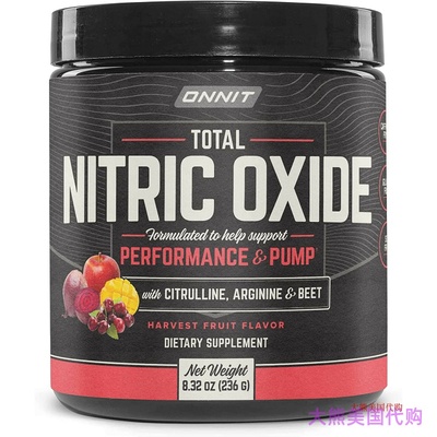 ONNIT Total Nitric Oxide - Pre Workout Powder
