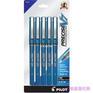 Pilot Precise V7 Stick Rolling Ball Pens, Fine Point, Blue