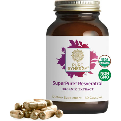 Pure Synergy SuperPure Resveratrol Extract, 60 Capsules