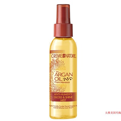 Creme of Nature Argan Oil Gloss and Shine Mist, 4 Ounce