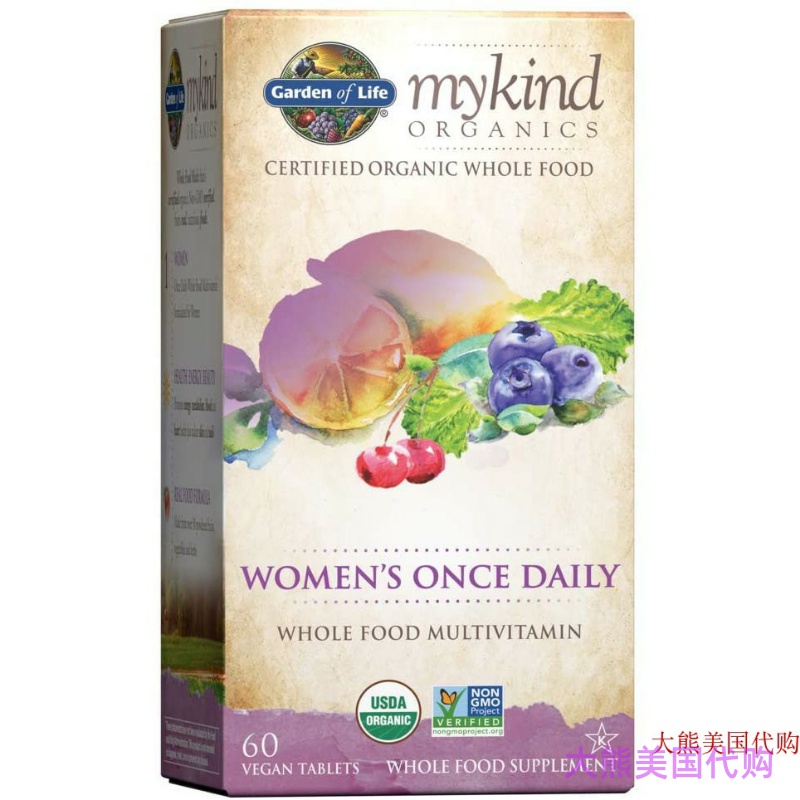 美国 Garden of Life mykind women's once daily Multivitamin