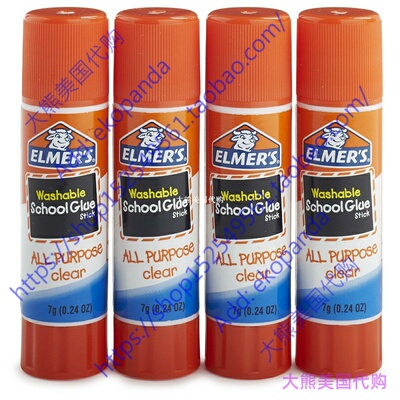 Elmer's All Purpose School Glue Sticks, Clear, Washable