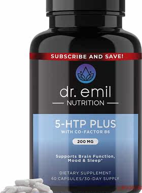 DR EMIL NUTRITION 5-HTP Plus + 200mg Serotonin Synthesizers