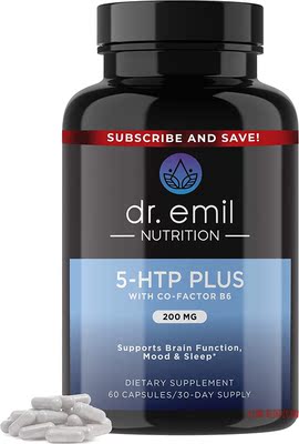 DR EMIL NUTRITION 5-HTP Plus + 200mg Serotonin Synthesizers