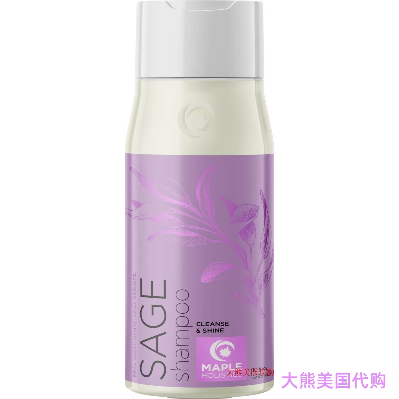 Sage Shampoo for Dandruff and Dry Scalp by Maple Holistics