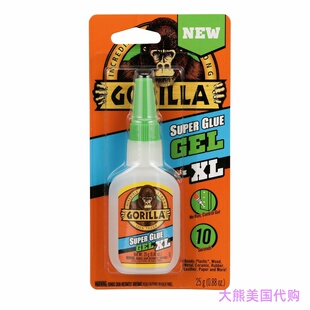 Gorilla Super Glue Gel XL, Clear Glue, 25 Gram 超能胶