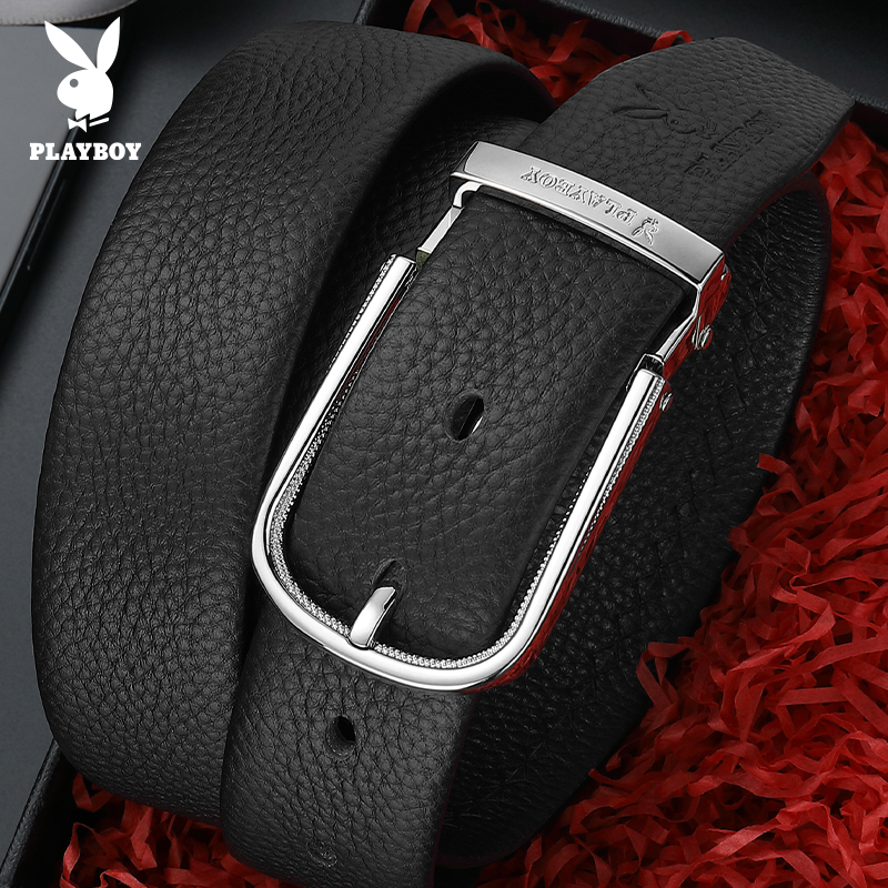 花花公子男士皮带针扣合金扣头
