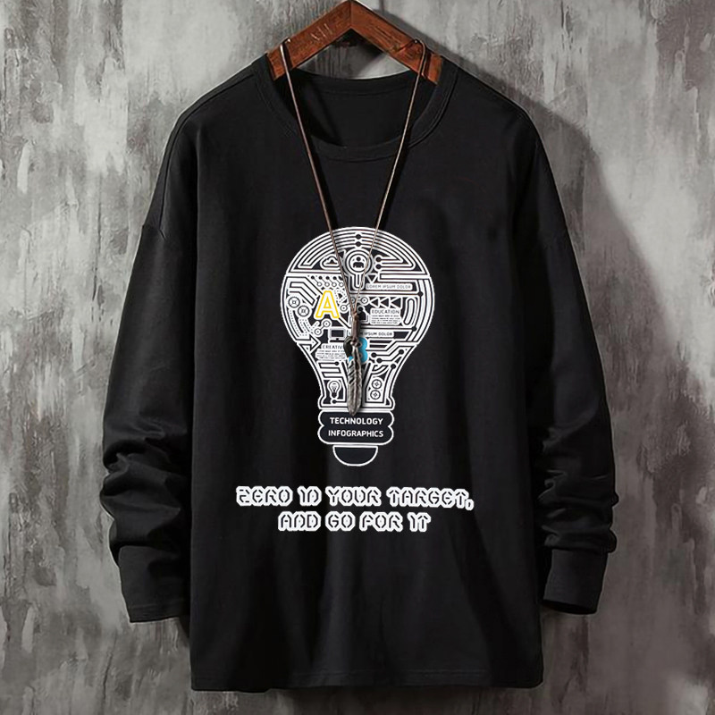 超特加肥国潮胖哥弹力长袖体t