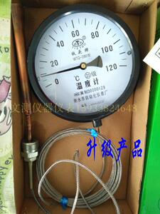 衡水铁头牌压力式温度计指针不用电5米传感线120度浴池测水温锅炉