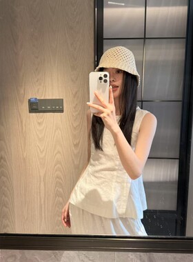 摩登197纯亚麻内搭外穿无袖背心