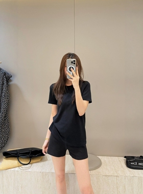摩登197莫代尔薄款圆领短袖T恤女2026夏新款修身显瘦百搭上衣3905