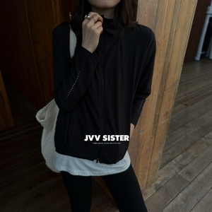 JVV SISTER户外速干立领拉链外套女2026夏季薄款宽松休闲防晒上衣