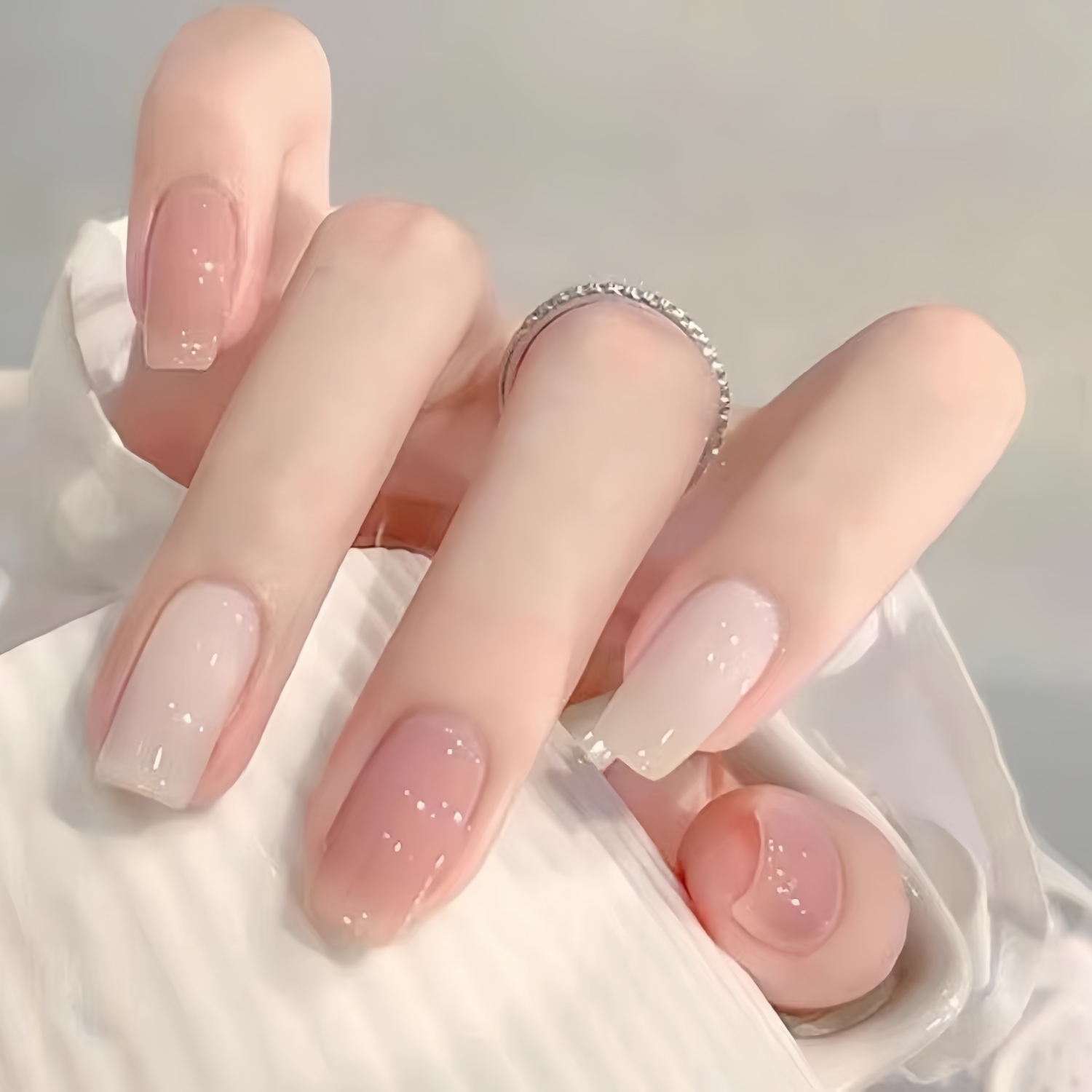 春日穿戴甲手工制作 果冻色马卡龙可拆卸美甲贴片高级感简约指甲