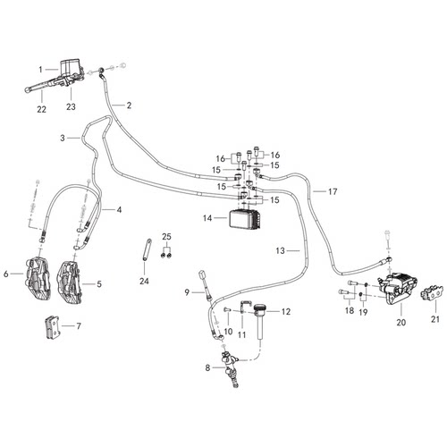 原厂 QJ400GS-J 制动蹄块组件(烧结片/1片/PC)